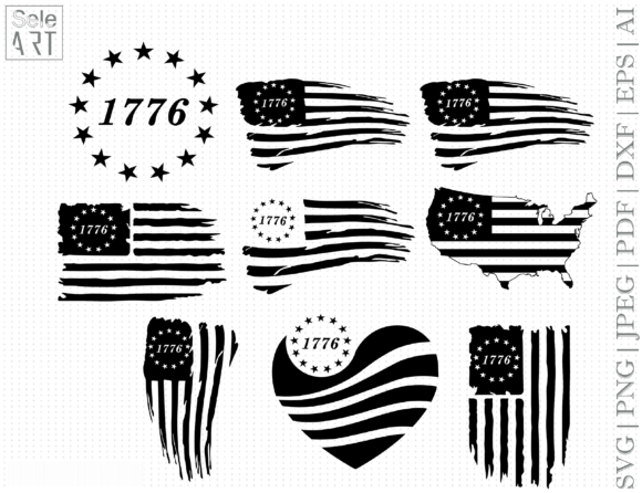 1776 Flag SVG Review