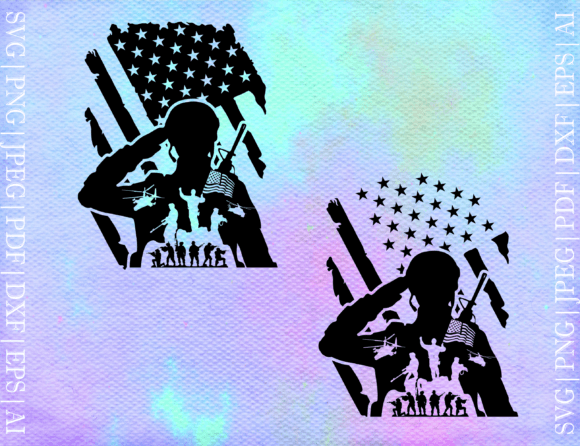 American Flag Soldier SVG: Graphics for Crafts and Content