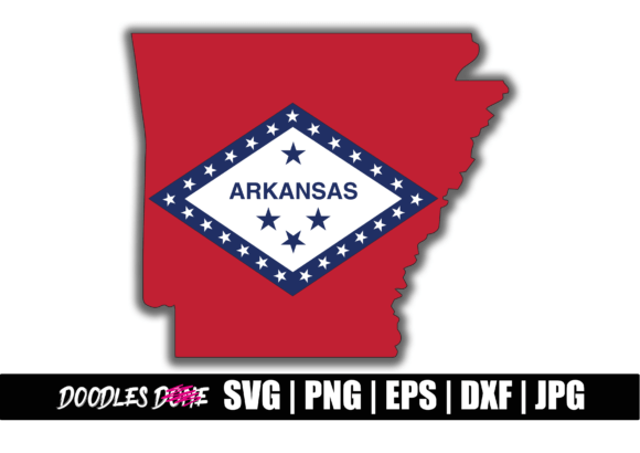 Arkansas State Flag Embroidery Design