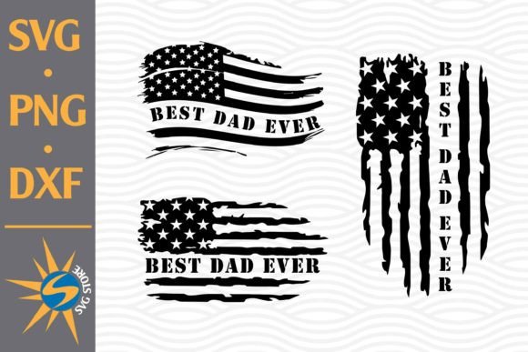 Best Dad Ever Us Flag