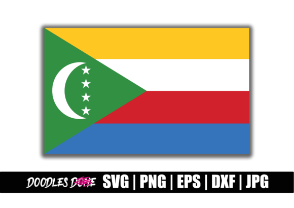 Comoros Flag SVG: Graphics for Crafts and Content