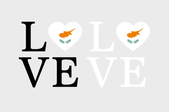 Cyprus Flag, Love Cyprus, SVG PNG