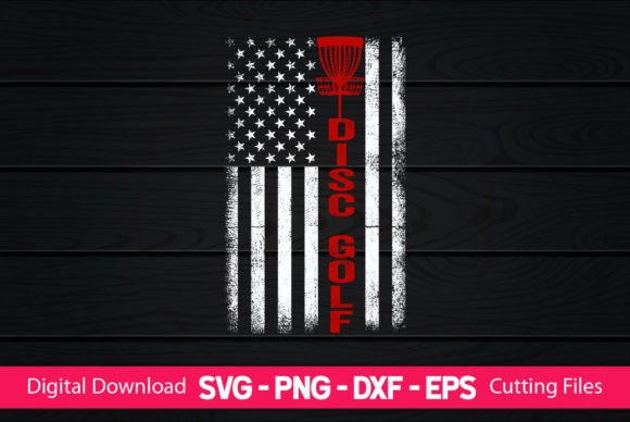 Disc Golf American Flag Graphics and Crafts