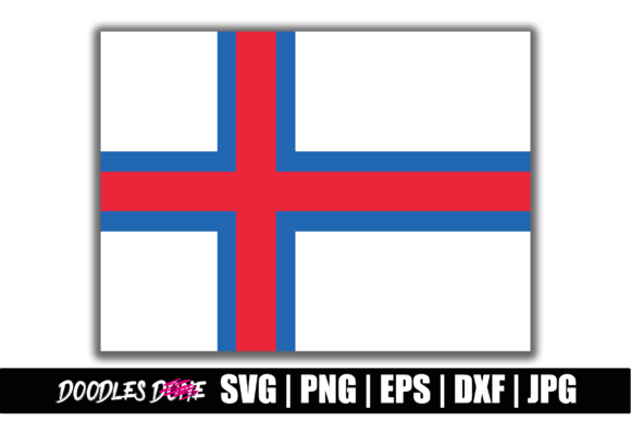 Faroe Islands Flag SVG for Crafts and Graphics