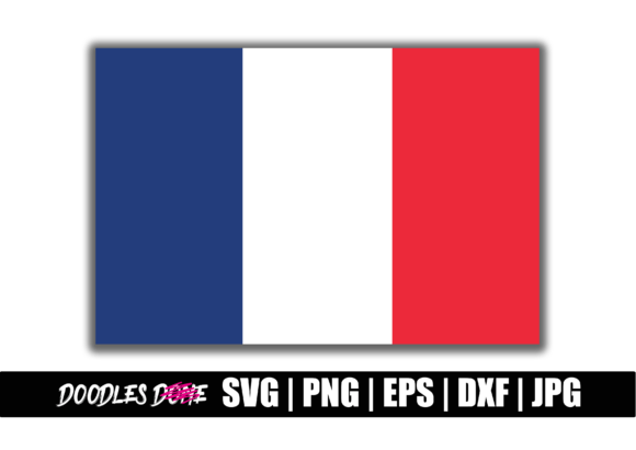 France Flag SVG for Graphics and Crafts