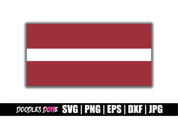 Latvia Flag SVG for Graphics and Crafts