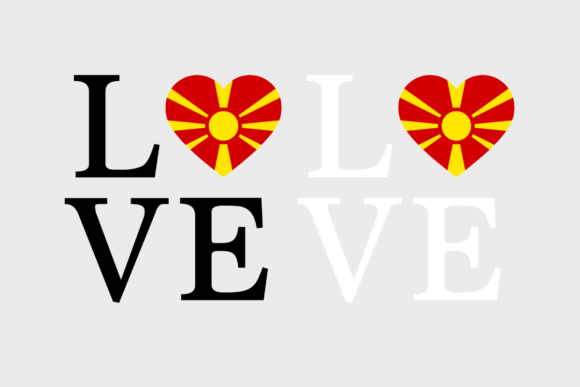 Macedonia Flag, Love Macedonia, SVG PNG