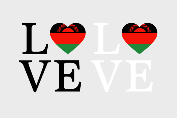 Malawi Flag, Love Malawi SVG PNG