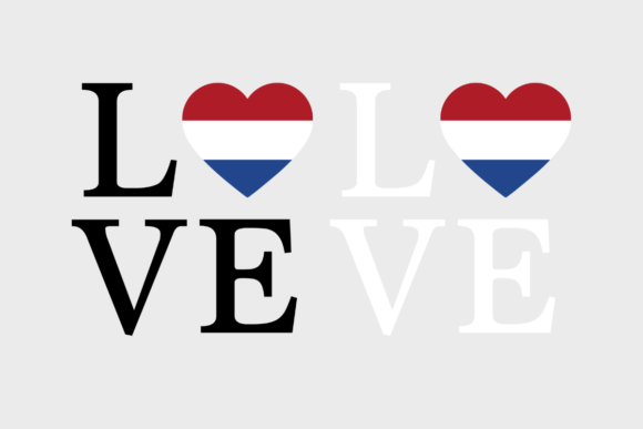 Netherlands Flag, Love Netherlands, SVG Graphics