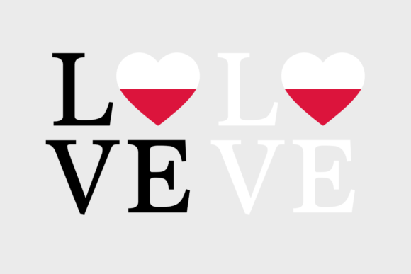 Poland Flag, Love Poland, SVG PNG