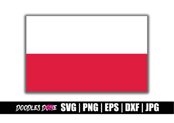 Poland Flag SVG for Crafts and Graphics