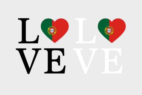 Portugal Flag, Love Portugal, SVG PNG