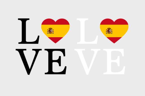 Spain Flag, Love Spain, SVG PNG