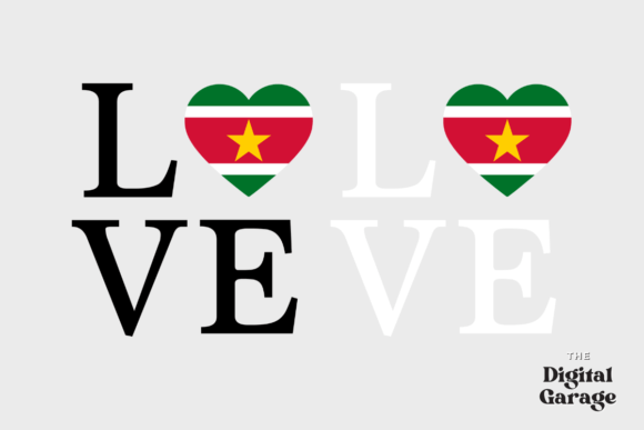 Suriname Flag, Love Suriname, SVG PNG