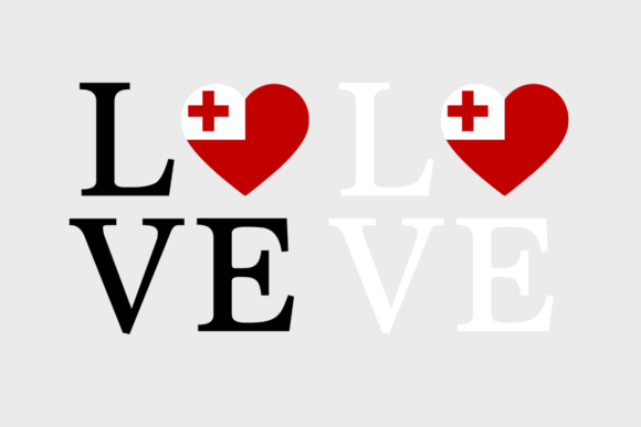 Tonga Flag, Love Tonga SVG PNG