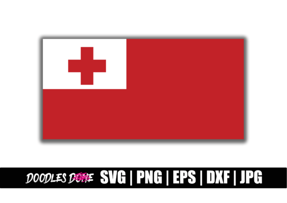 Tonga Flag SVG for Crafts and Graphics