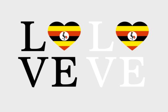Uganda Flag, Love Uganda SVG PNG