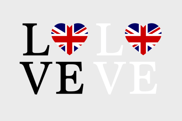 UK Flag, Love UK, Graphics & Crafts